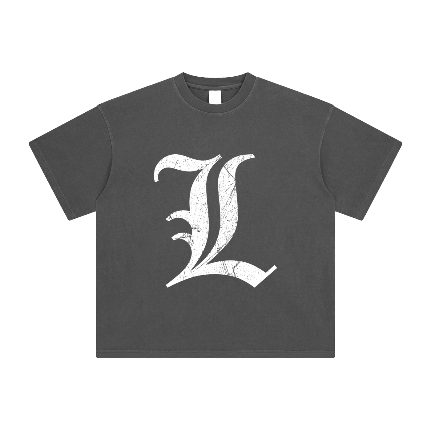 "L" Vintage Washed Oversized T-Shirt
