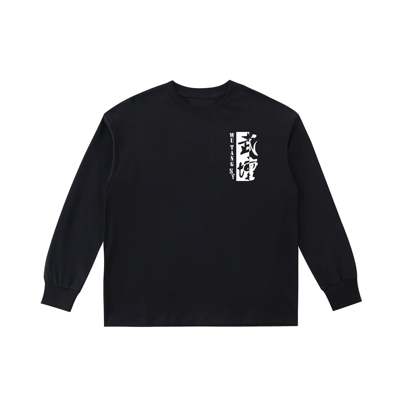 NEW YORK WU TANG - KIDS' LOGO LONG SLEEVE T-SHIRT - BLACK/BLUE