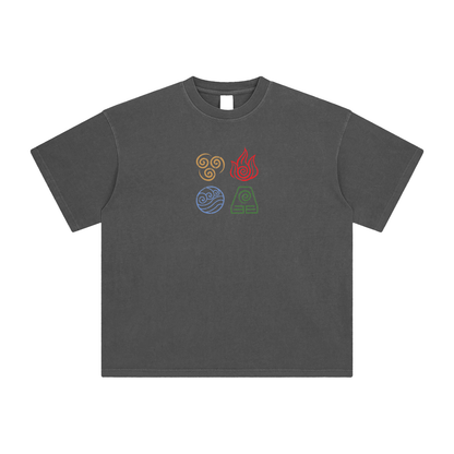 ELEMENTS Oversized Enzyme Wash T-Shirt