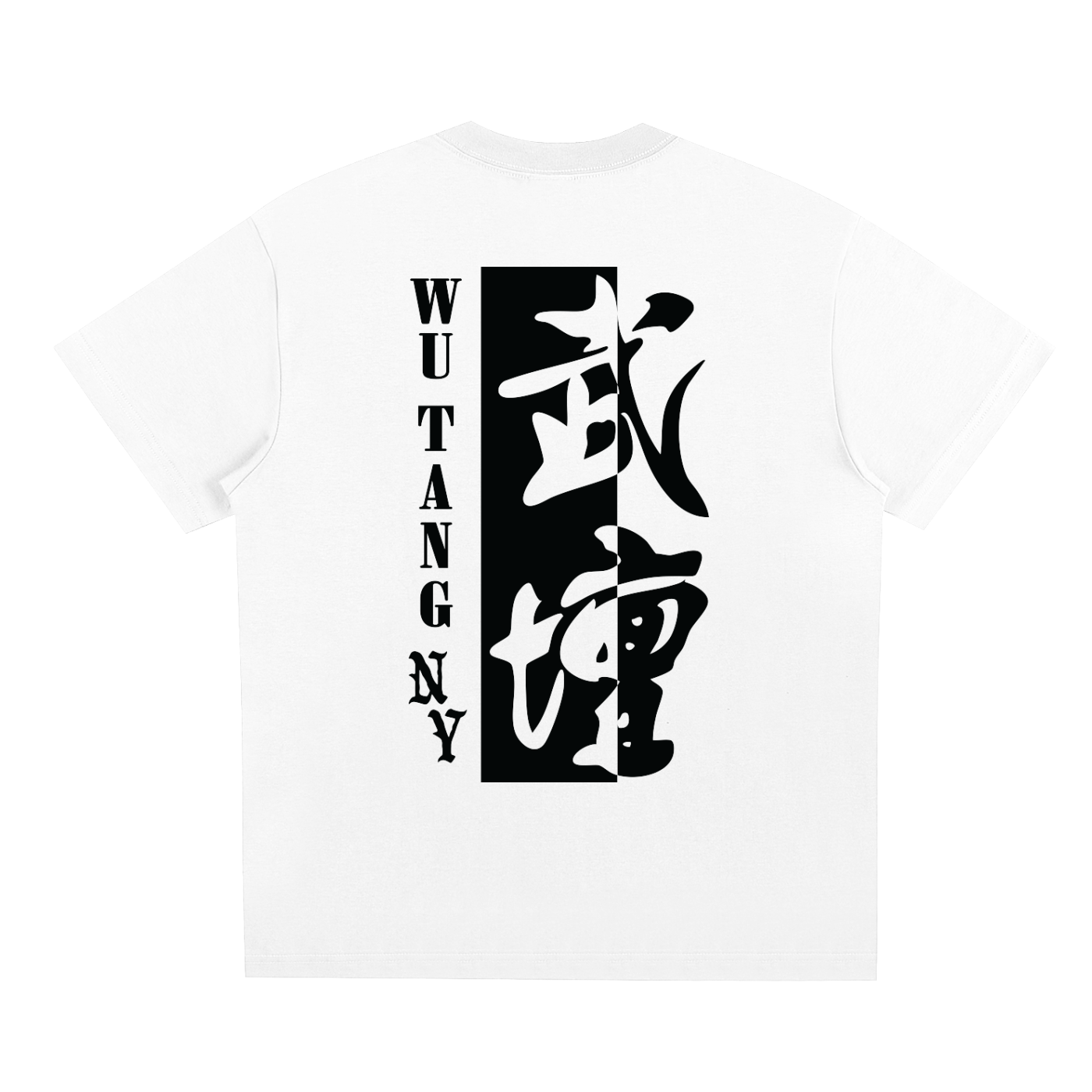 NEW YORK WU TANG - LOGO T-SHIRT - WHITE/GRAY- QUICK DRY COOLING