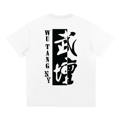NEW YORK WU TANG - LOGO T-SHIRT - WHITE/GRAY- QUICK DRY COOLING