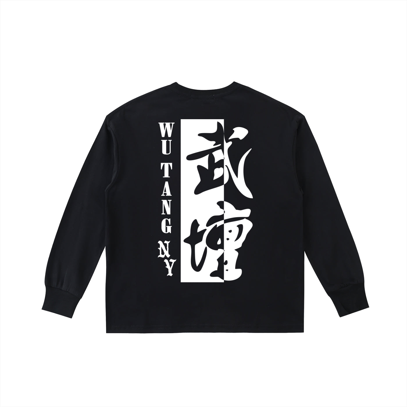 NEW YORK WU TANG - KIDS' LOGO LONG SLEEVE T-SHIRT - BLACK/BLUE