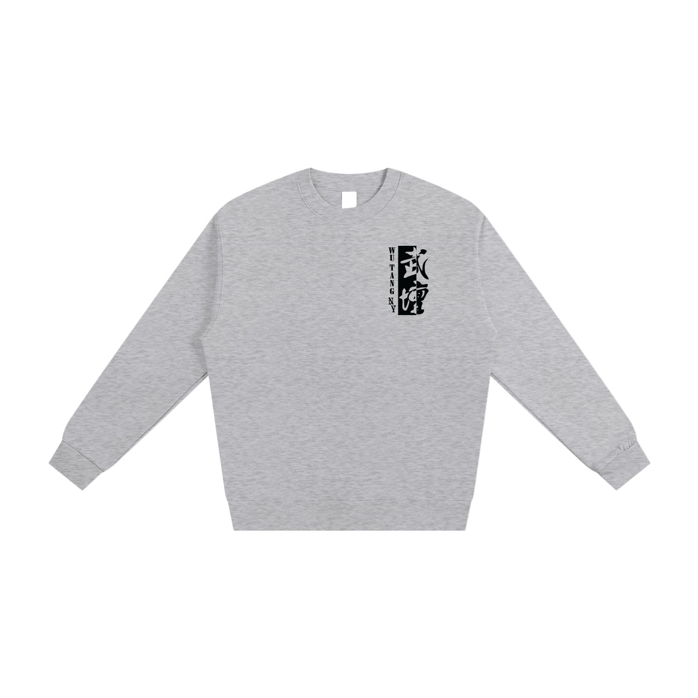 NEW YORK WU TANG - WHITE/GRAY HEAVYWEIGHT FRENCH TERRY CREWNECK SWEATSHIRT