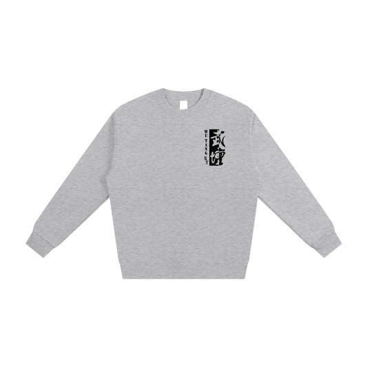 NEW YORK WU TANG - WHITE/GRAY HEAVYWEIGHT FRENCH TERRY CREWNECK SWEATSHIRT