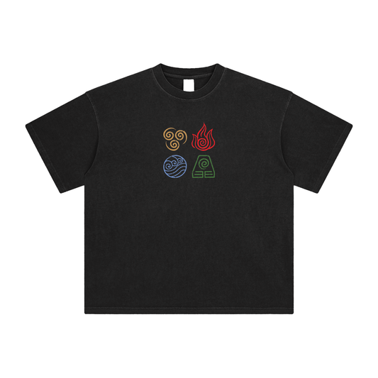 ELEMENTS Oversized Enzyme Wash T-Shirt