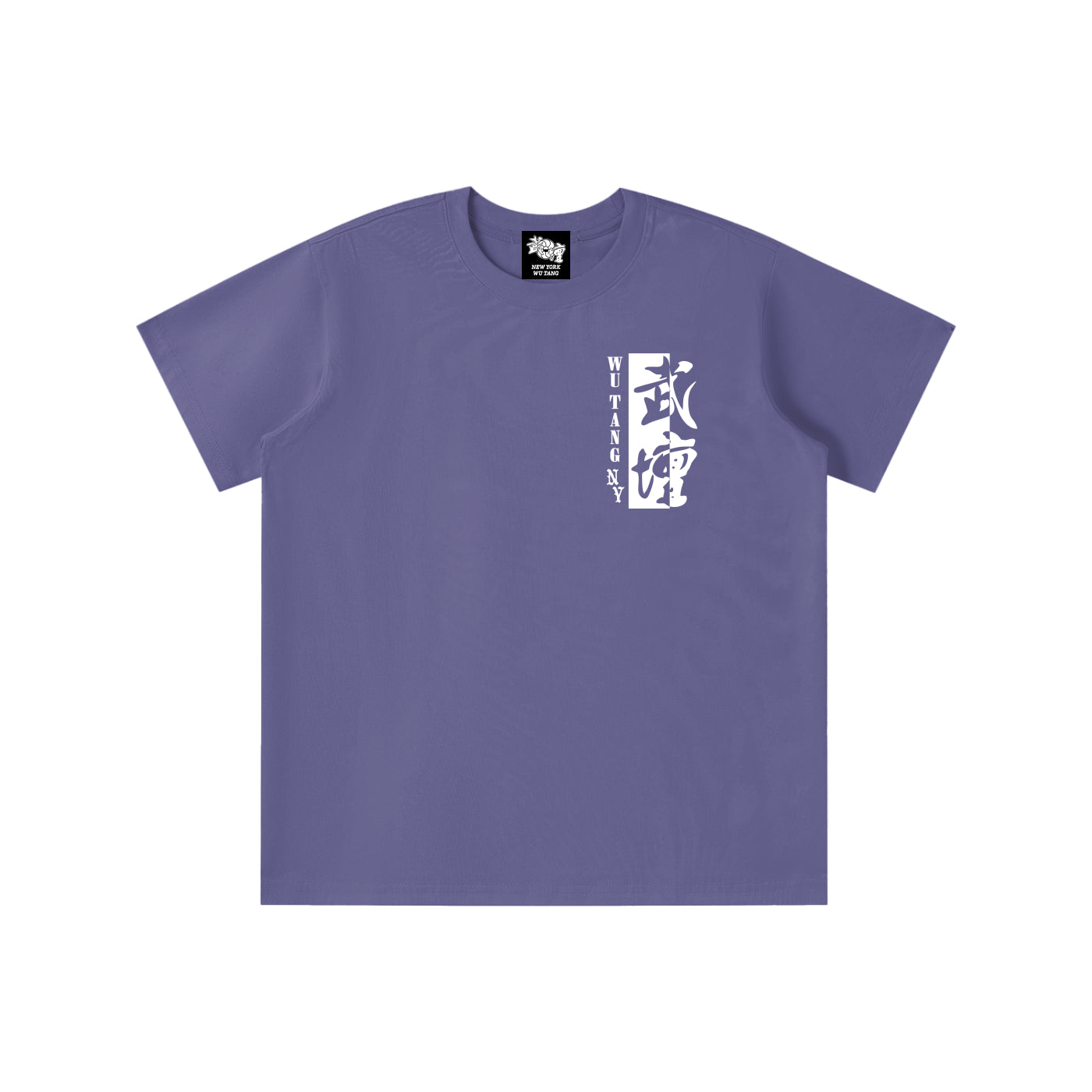 NEW YORK WU TANG - KIDS' LOGO T-SHIRT - BLACK/CHARCOAL/PURPLE - QUICK DRY COOLING