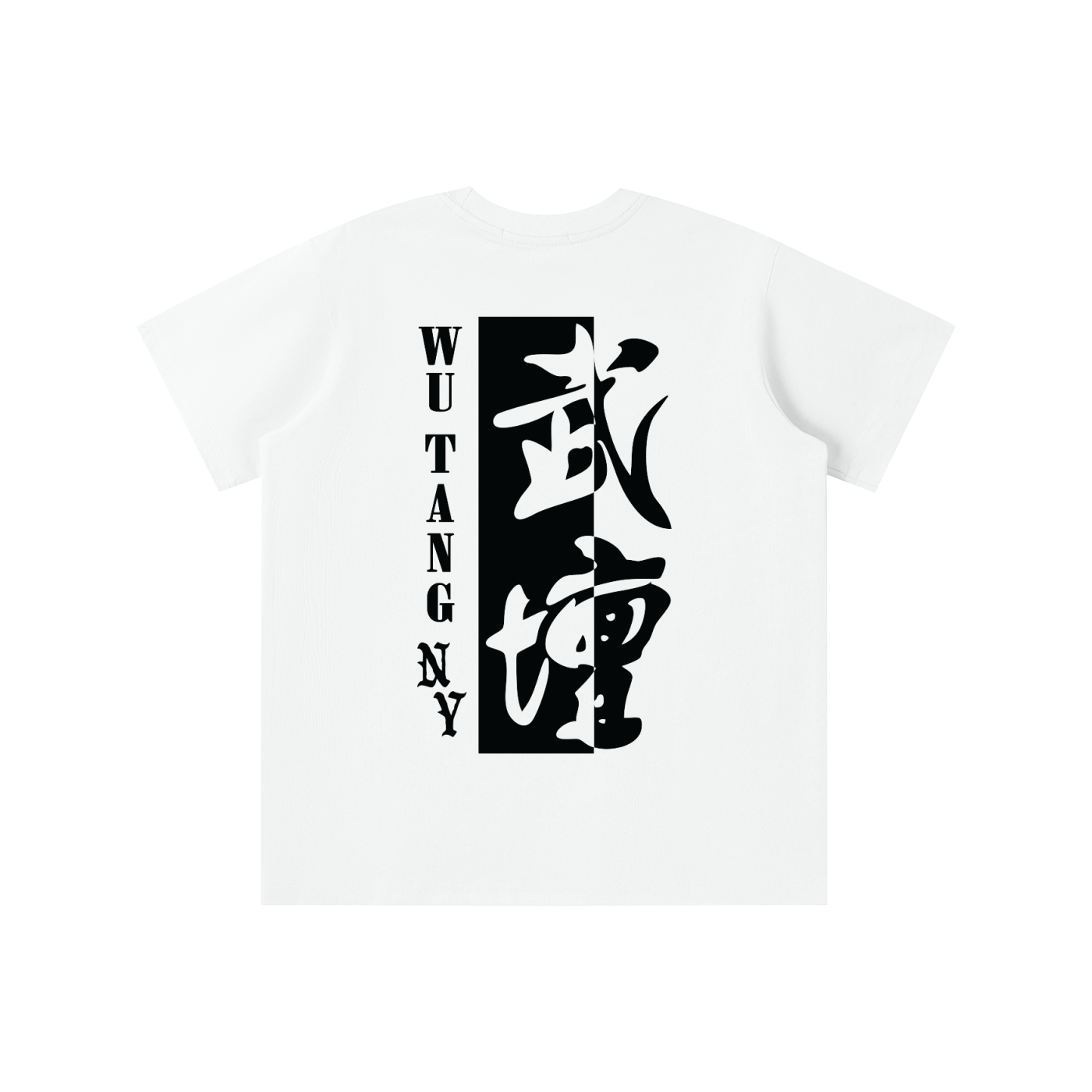 NEW YORK WU TANG - KIDS' LOGO T-SHIRT - WHITE/GRAY - QUICK DRY COOLING