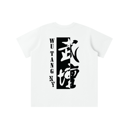 NEW YORK WU TANG - KIDS' LOGO T-SHIRT - WHITE/GRAY - QUICK DRY COOLING