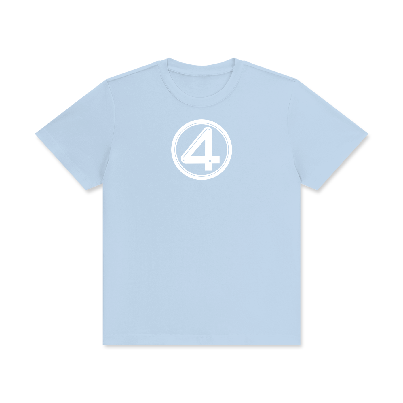NUMBER 4 Classic Crew Neck Cotton T-Shirt