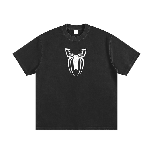VENOM Heavyweight Vintage Washed Frayed T-Shirt