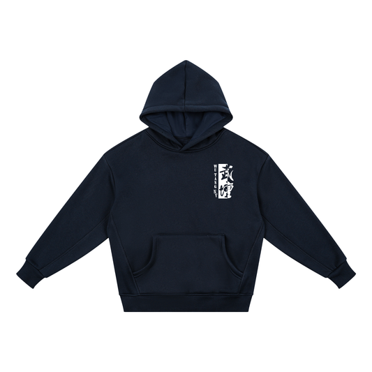 NEW YORK WU TANG - KIDS' LOGO FLEECE HOODIE - NAVY