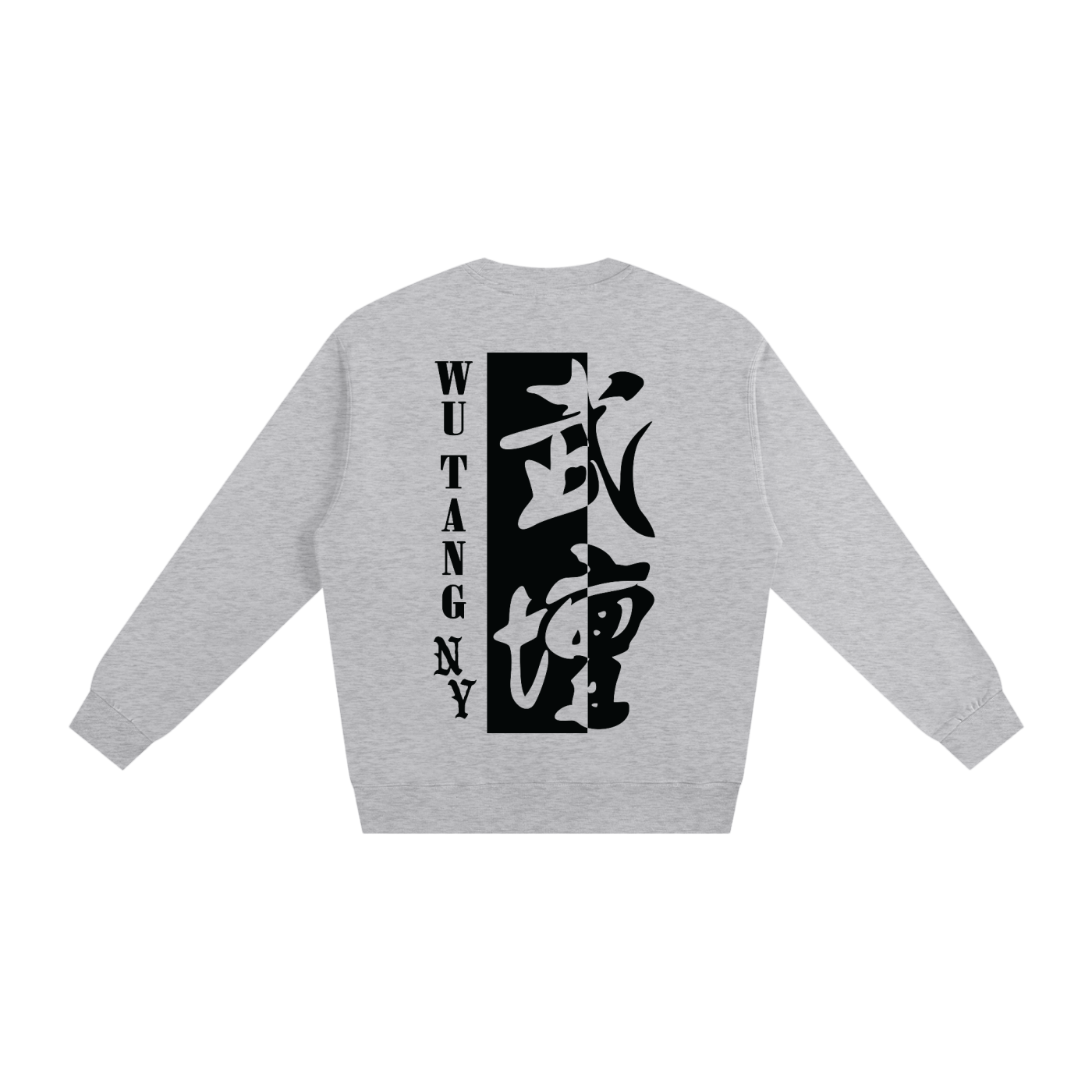 NEW YORK WU TANG - WHITE/GRAY HEAVYWEIGHT FRENCH TERRY CREWNECK SWEATSHIRT