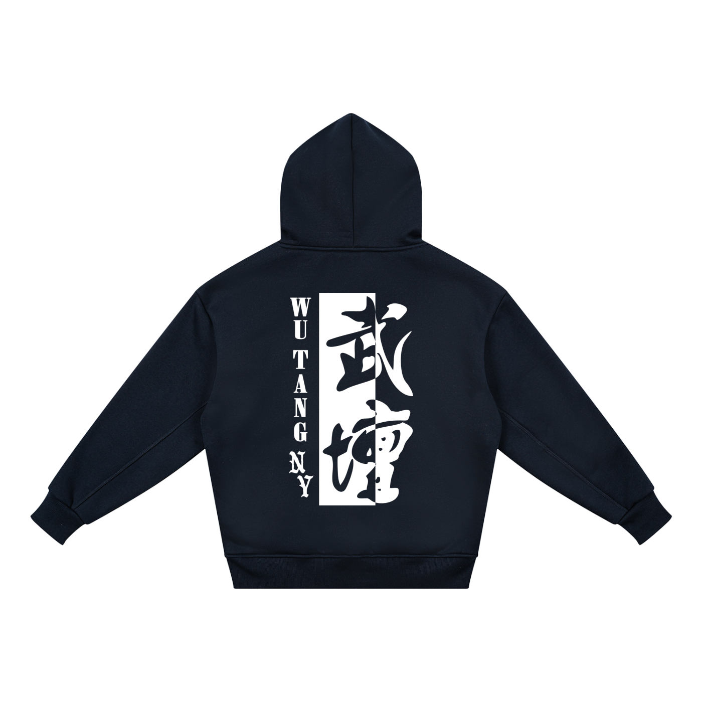 NEW YORK WU TANG - KIDS' LOGO FLEECE HOODIE - NAVY