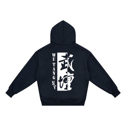NEW YORK WU TANG - KIDS' LOGO FLEECE HOODIE - NAVY