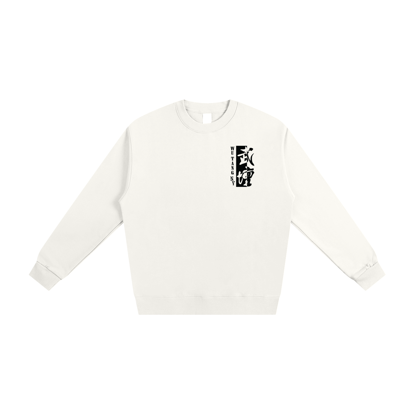 NEW YORK WU TANG - WHITE/GRAY HEAVYWEIGHT FRENCH TERRY CREWNECK SWEATSHIRT