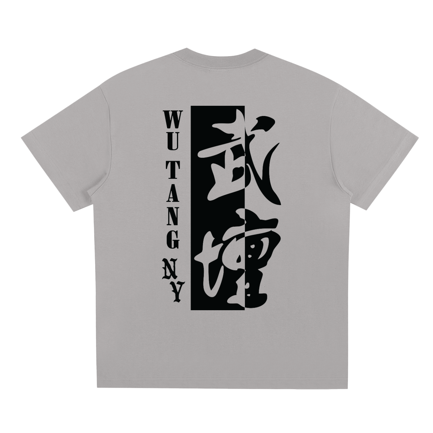 NEW YORK WU TANG - LOGO T-SHIRT - WHITE/GRAY- QUICK DRY COOLING