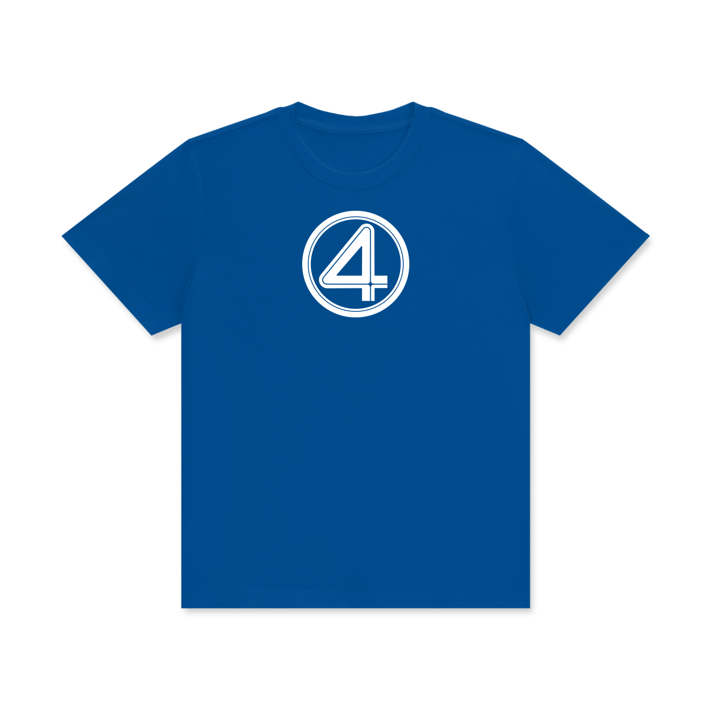 NUMBER 4 Classic Crew Neck Cotton T-Shirt