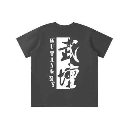 NEW YORK WU TANG - KIDS' LOGO T-SHIRT - BLACK/CHARCOAL/PURPLE - QUICK DRY COOLING
