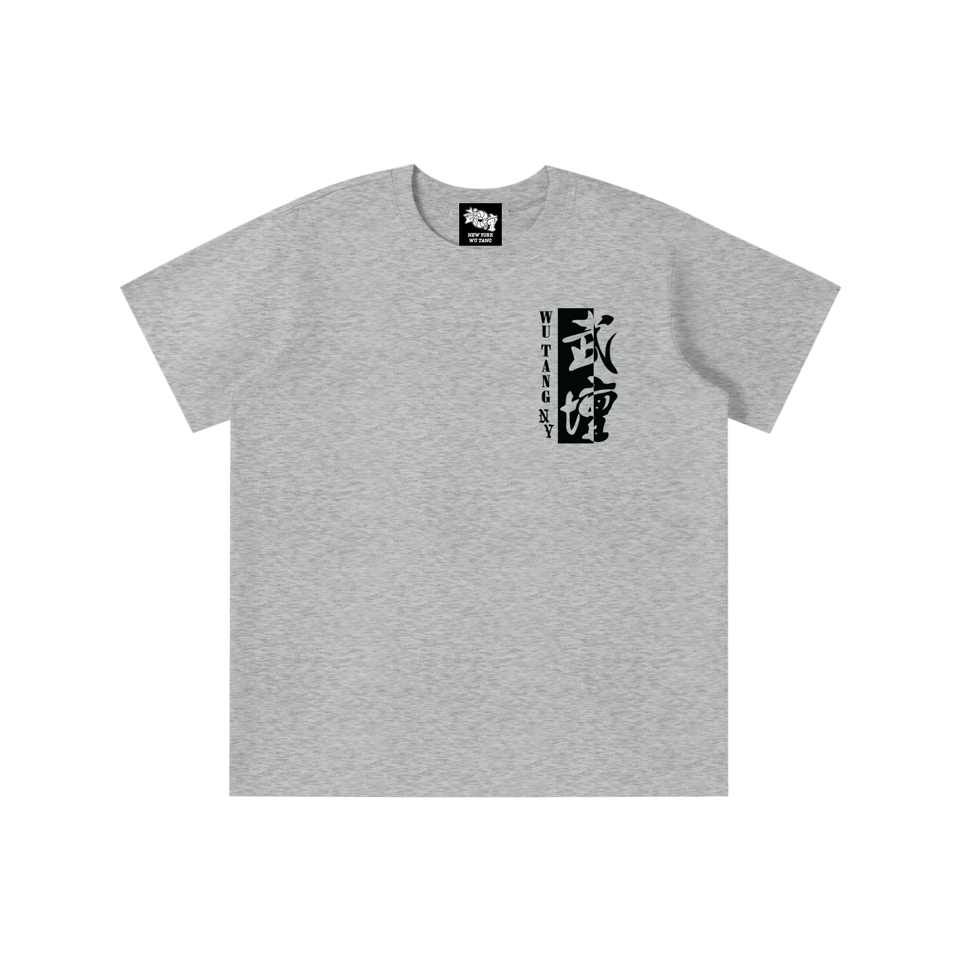 NEW YORK WU TANG - KIDS' LOGO T-SHIRT - WHITE/GRAY - QUICK DRY COOLING