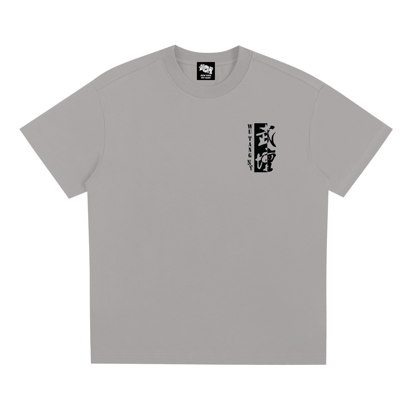 NEW YORK WU TANG - LOGO T-SHIRT - WHITE/GRAY- QUICK DRY COOLING